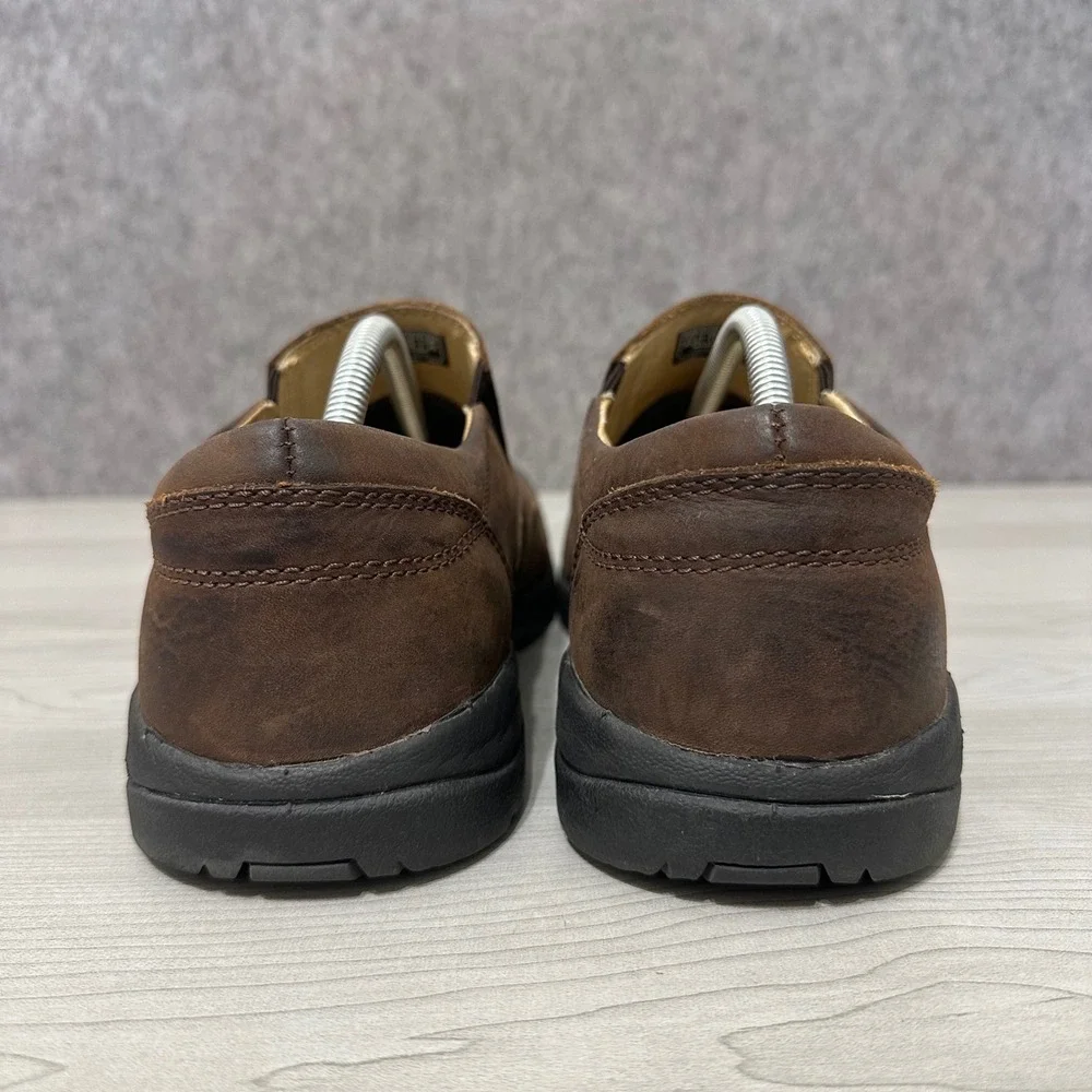 KEEN Targhee III Slip-On Mens 11 Brown Leather Casual Hiking Walking Shoes